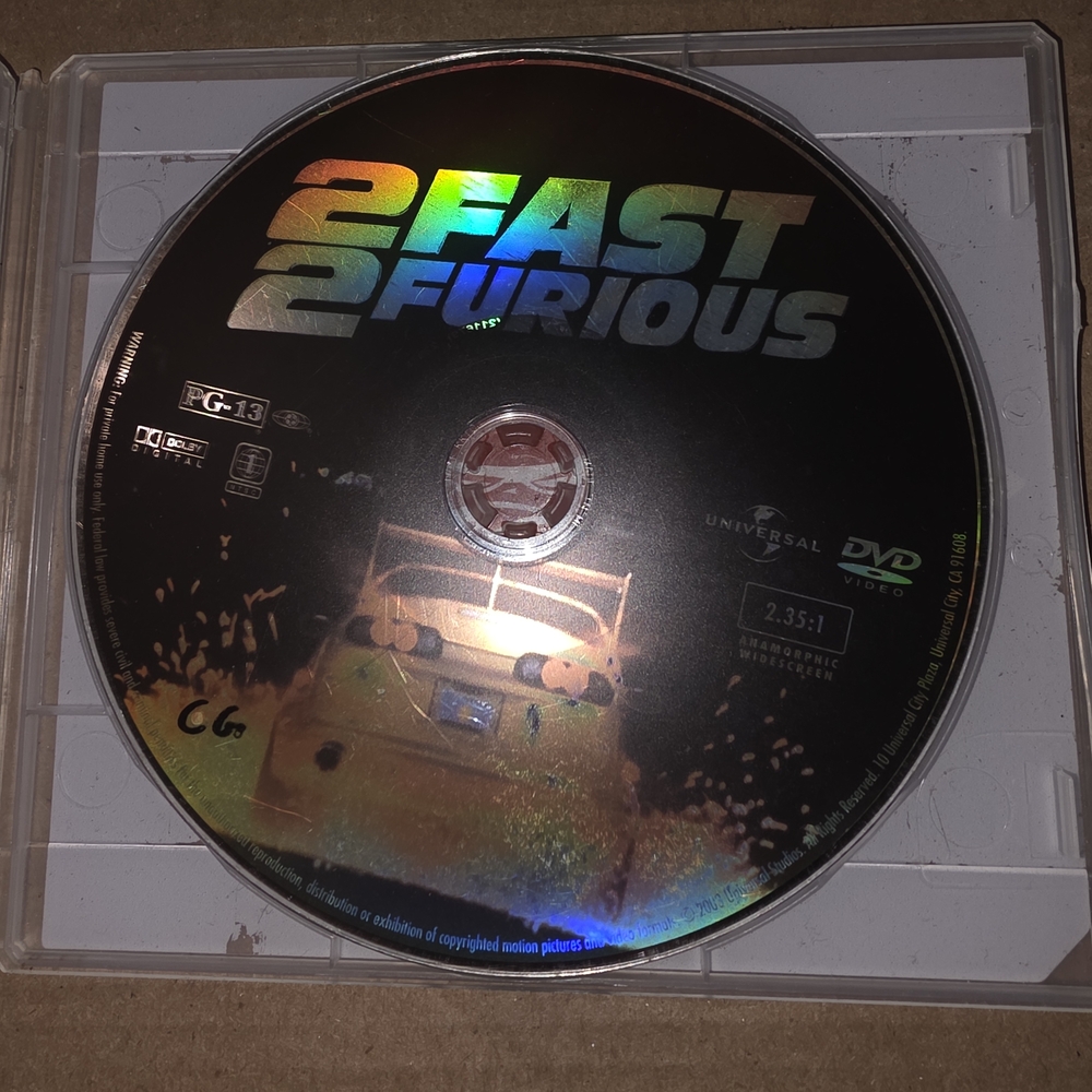 Universal 2 Fast 2 Furious DVD - Black and Blue